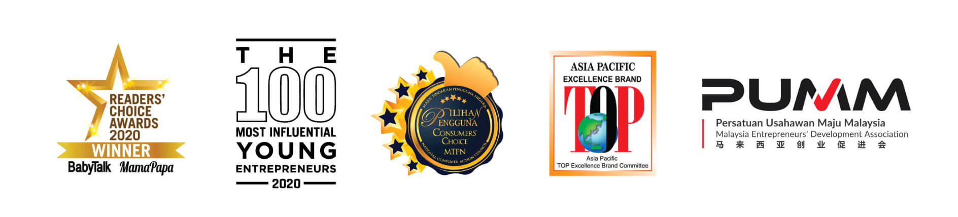 Ecohair Award Logos